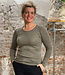 Engel Engel Natur Wol zijde longsleeve dames WALNOOT wollen ondergoed