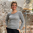 Engel Natur Wol zijde longsleeve dames GRIJS wollen ondergoed