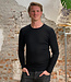 ENGEL Wol zijde LONGSLEEVE HEREN wollen ondergoed ZWART