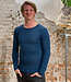 Living Crafts Living crafts - wol zijde longsleeve heren lange mouw * Petrol *