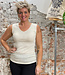 Hocosa HOCOSA hemd brede bandjes wol zijde v-hals dames NATUREL