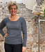 HOCOSA longsleeve van biologische wol zijde dames ANTRACIET