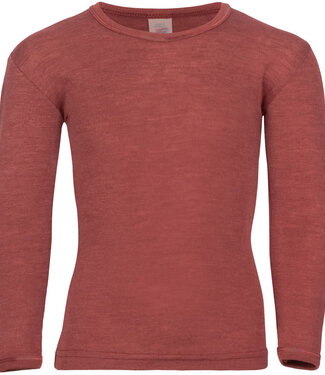 Engel ENGEL wol zijde longsleeve voor kind EFFEN biologische wol KOPER