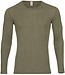 ENGEL Wol zijde longsleeve heren wollen ondergoed OLIJF