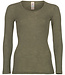 ENGEL Wol zijde longsleeve dames wollen ondergoed OLIJF