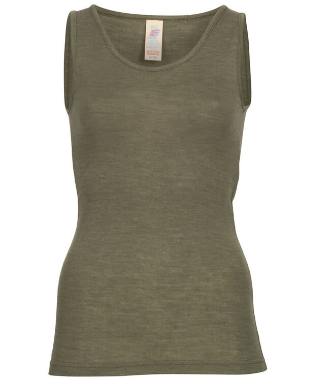 ENGEL Wol zijde hemd dames wollen ondergoed OLIJF