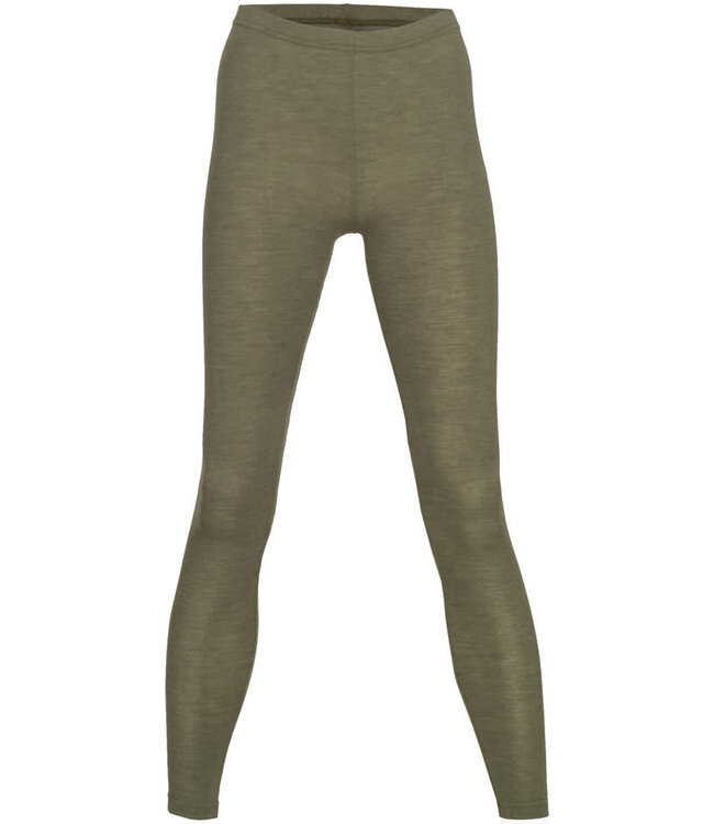 ENGEL Wol zijde legging dames wollen ondergoed OLIJF