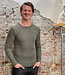 Engel ENGEL Wol zijde longsleeve heren wollen ondergoed OLIJF
