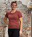 Engel ENGEL Wol zijde shirt korte mouw dames KOPER