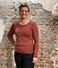 ENGEL Wol zijde longsleeve dames wollen ondergoed KOPER