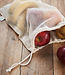 Wasbare fruit en groente netjes van biologisch katoen ZERO WASTE (2 stuks) Living Crafts