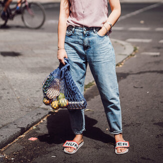 Wunderwerk Duurzame MOM JEANS van biologisch katoen COLLIEN 880 cropped