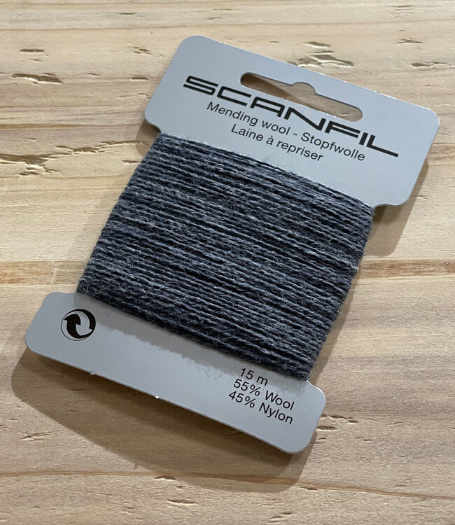 Stopwol voor wollen sokken ANTRACIET 54