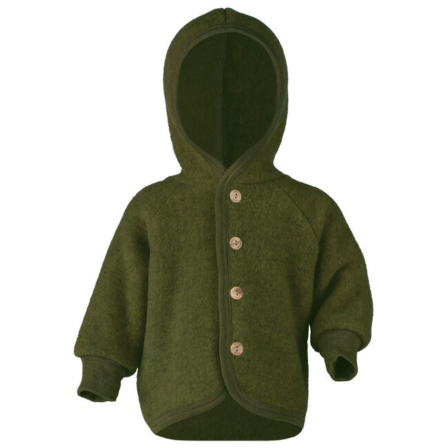 Engel Natur wollen jasje baby wolfleece BOSGROEN