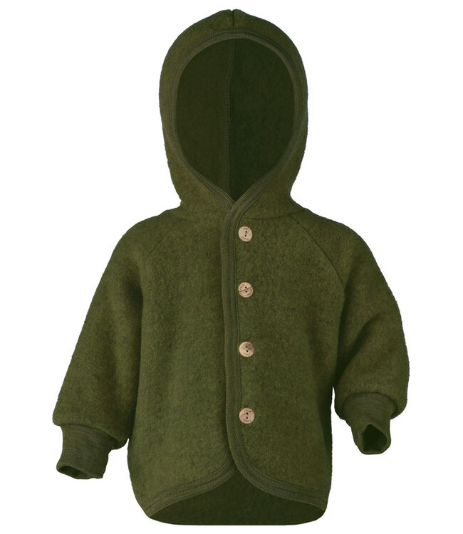 Engel Natur wollen jasje baby wolfleece BOSGROEN