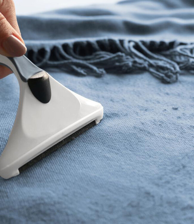 GLEENER Pluizenkam voor ontpillen van wollen kleding BLAUW