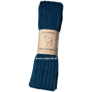 De Colores DE COLORES beenwarmers baby alpaca PETROL 75 - 40 cm