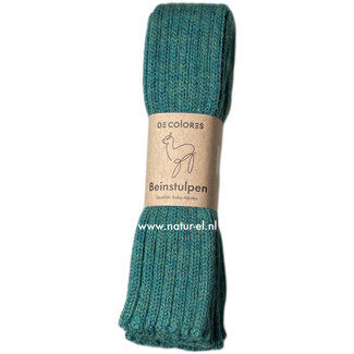 De Colores DE COLORES beenwarmers baby alpaca GROEN MELANGE 70 - 40 cm