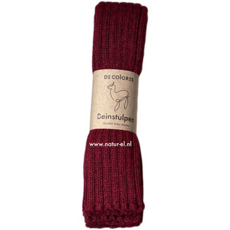 De Colores DE COLORES beenwarmers baby alpaca ROOD 47 - 40 cm