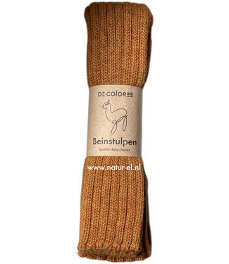 De Colores DE COLORES beenwarmers baby alpaca MOSTERD 22 - 40 cm