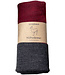 Wollen Nierwarmer van baby alpaca ROOD ZWART 47 reversible