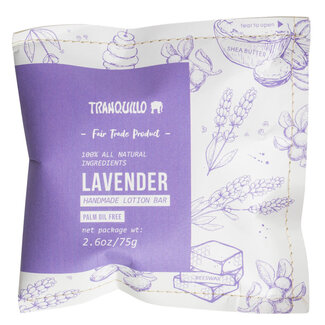 Tranquillo ZERO WASTE body lotion bar LAVENDEL zonder palmolie TRANQUILLO