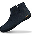 GLERUPS wollen sloffen pantoffels Laarsje DENIM RUBBER BLACK