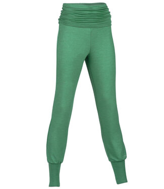 Engel Engel Natur Wol zijde yoga broek dames SMARAGD 240 gr m/2
