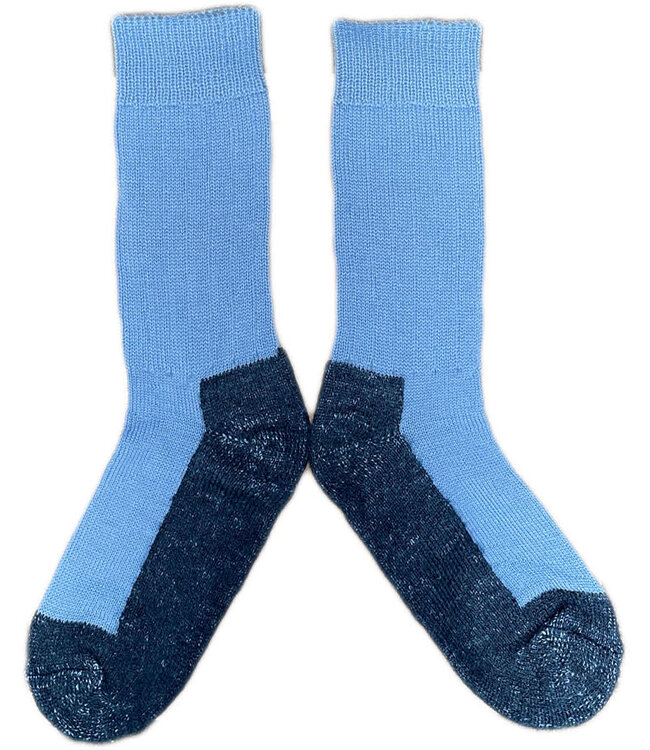 HIRSCH NATUR wollen wandel sokken trekkies LICHTBLAUW 050