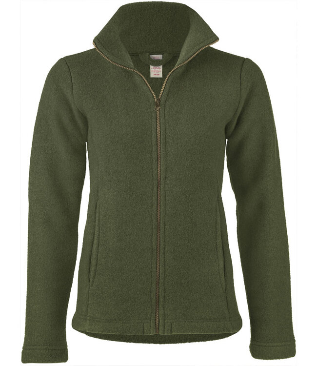 ENGEL wollen Jas vest dames wolfleece BOSGROEN