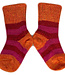 HIRSCH wollen sokken BABY gestreept 015 186 roze rood mango