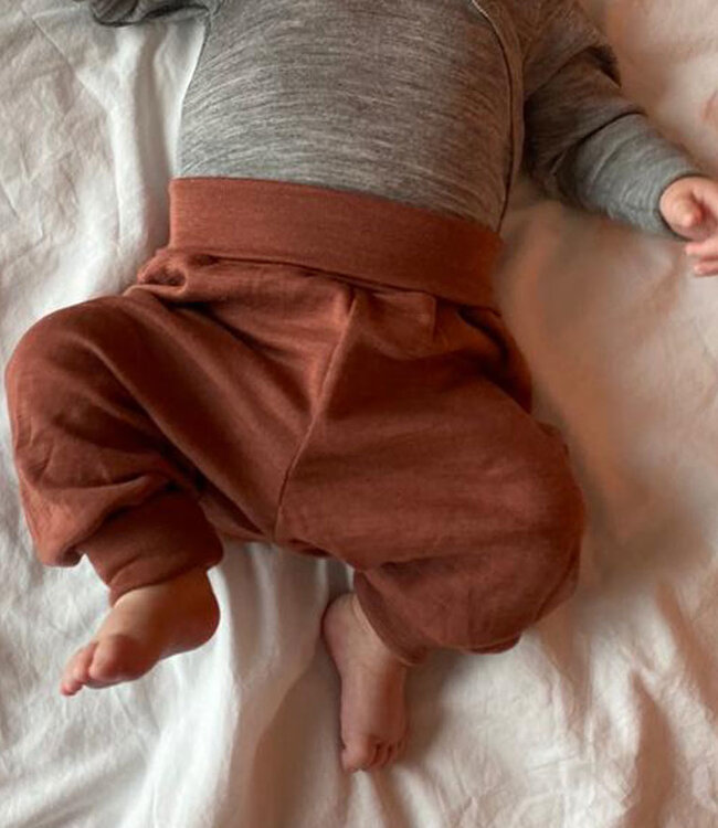 ENGEL baby broekje wol zijde KOPER