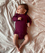 Engel ENGEL baby romper wol zijde met LANGE MOUW effen ORCHIDEE