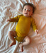 Engel ENGEL baby romper wol zijde met LANGE MOUW effen SAFFRAAN