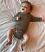 Engel ENGEL baby romper wol zijde met LANGE MOUW effen WALNOOT