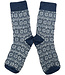 Hirsch Natur HIRSCH dunne wollen sokken KIND Noors 056 80 jeans wit