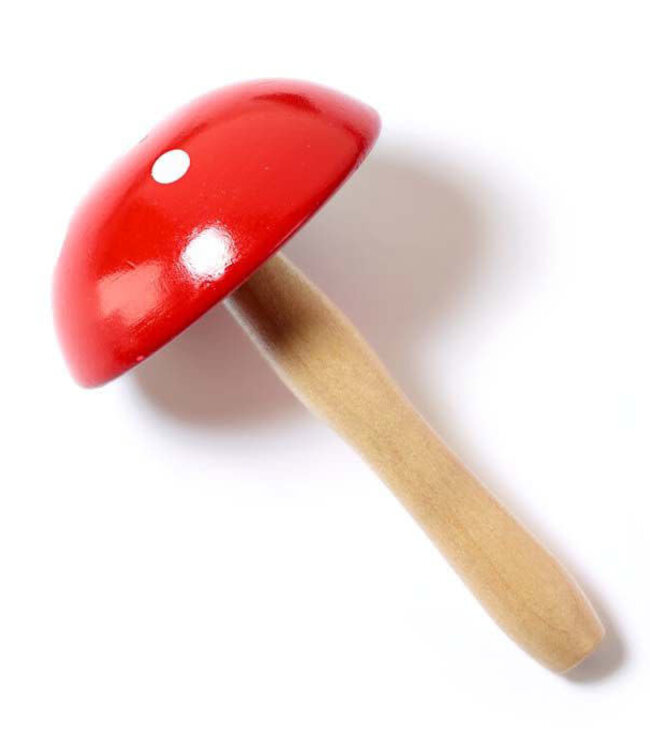 houten MAASKLOS paddestoel voor het stoppen van wollen sokken