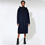 LangerChen lange wollen trenchcoat MILPORT NAVY