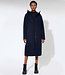 LangerChen lange wollen trenchcoat MILPORT NAVY