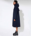 LangerChen lange wollen trenchcoat MILPORT NAVY