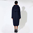 LangerChen lange wollen trenchcoat MILPORT NAVY