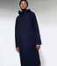 LangerChen lange wollen trenchcoat MILPORT NAVY