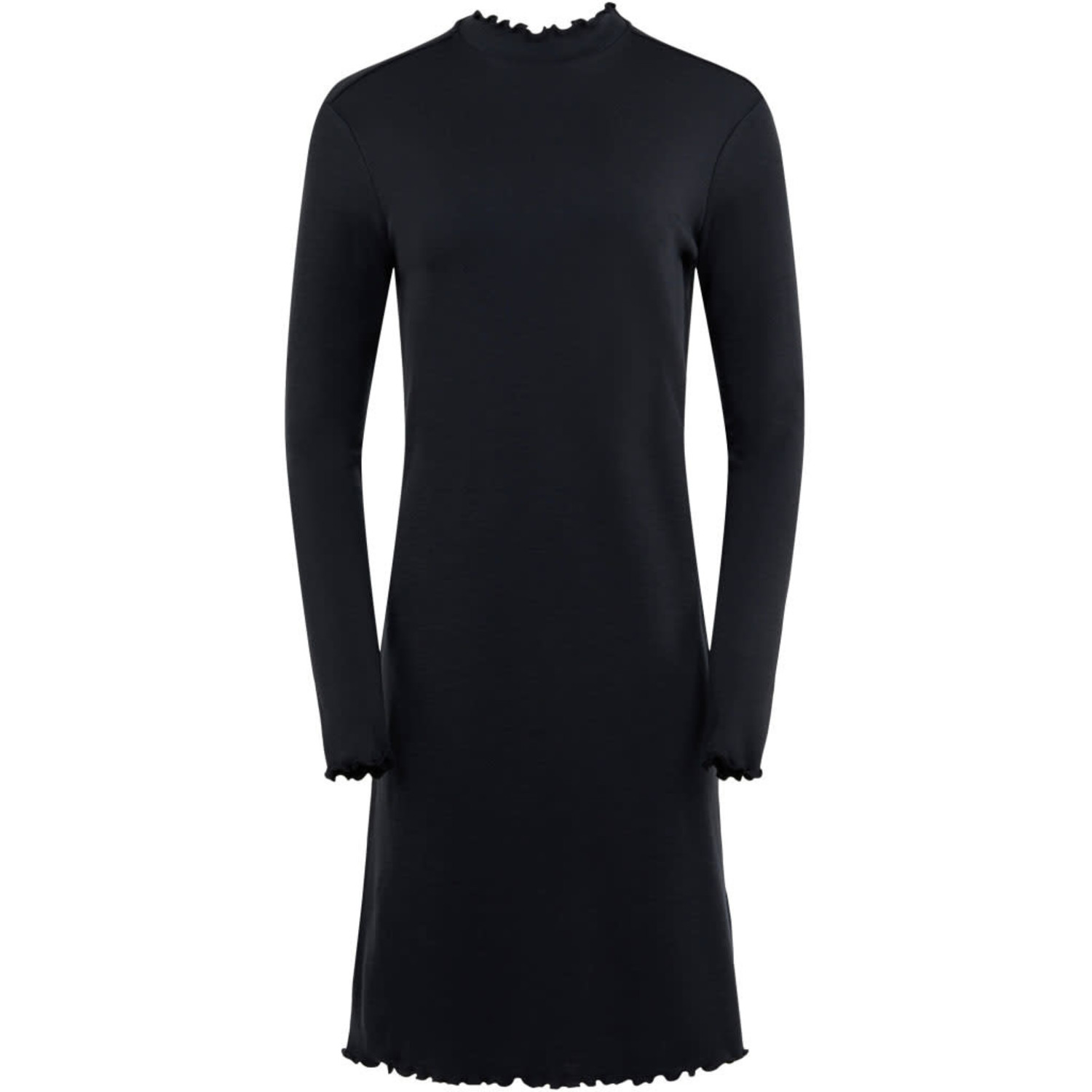 twijfel vlam Hoeveelheid geld Eribé Pure merino wollen jurk met opstaande kraag BLACK JET KCA - Natur-el
