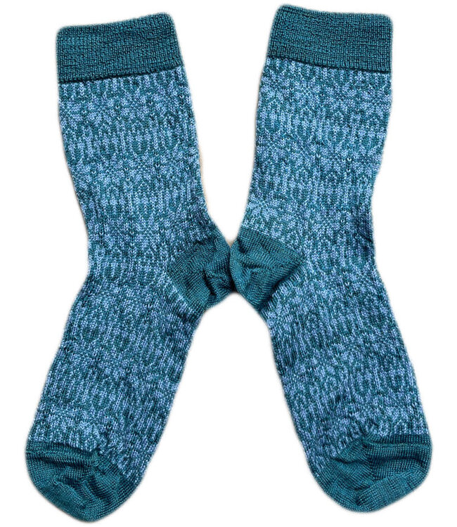 HIRSCH NATUR wollen Noorse DUNNE sokken TURQUOISE 156 157