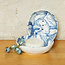 Zeep schaaltje van keramiek FLOWER BLUE Handmade & Fairtrade