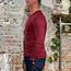 Hocosa longsleeve van biologische wol zijde heren BORDEAUX