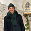 Fisherman out of Ireland Wollen shawl met kabelpatroon BOTTLE GREEN unisex FISHERMAN