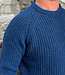 FISHERMAN Wollen trui RUTGER PETROL van merino en cashmere
