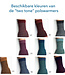 DE COLORES Polswarmers 100% baby alpaca TWO TONE ROEST 48