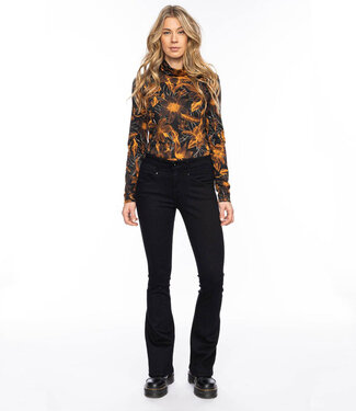 ATO Berlin ATO bootcut jeans BLACK KARLIE van biologisch katoen